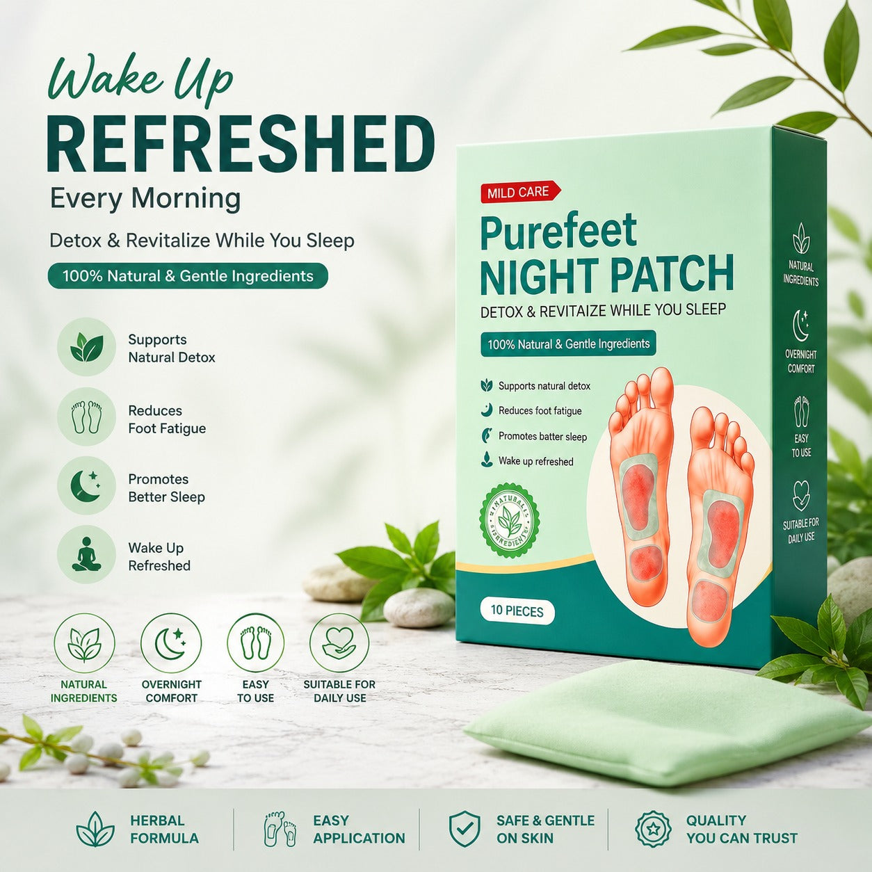 Sleep&Relax™ Overnight Foot Renewal Patches | Buy 1 Get 1 Free