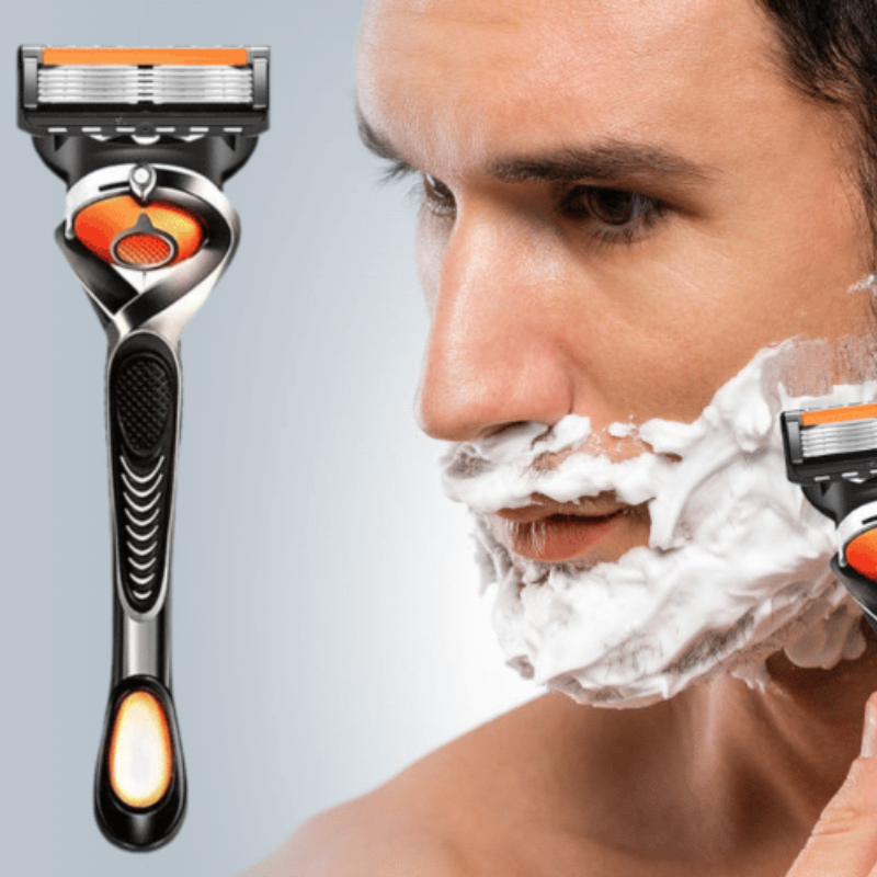 GlideX™ 5-Blade Razor | 48-Blade Shaving Kit for a Smooth Finish