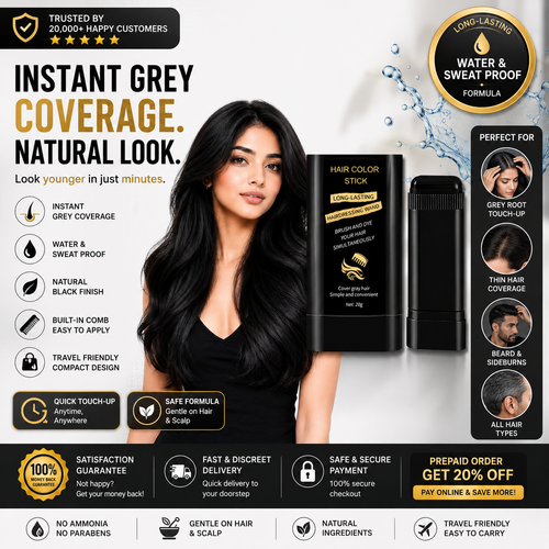 Lustra™ 2 in 1 Water & Sweat Proof Hair Comb Dye for Men & Women