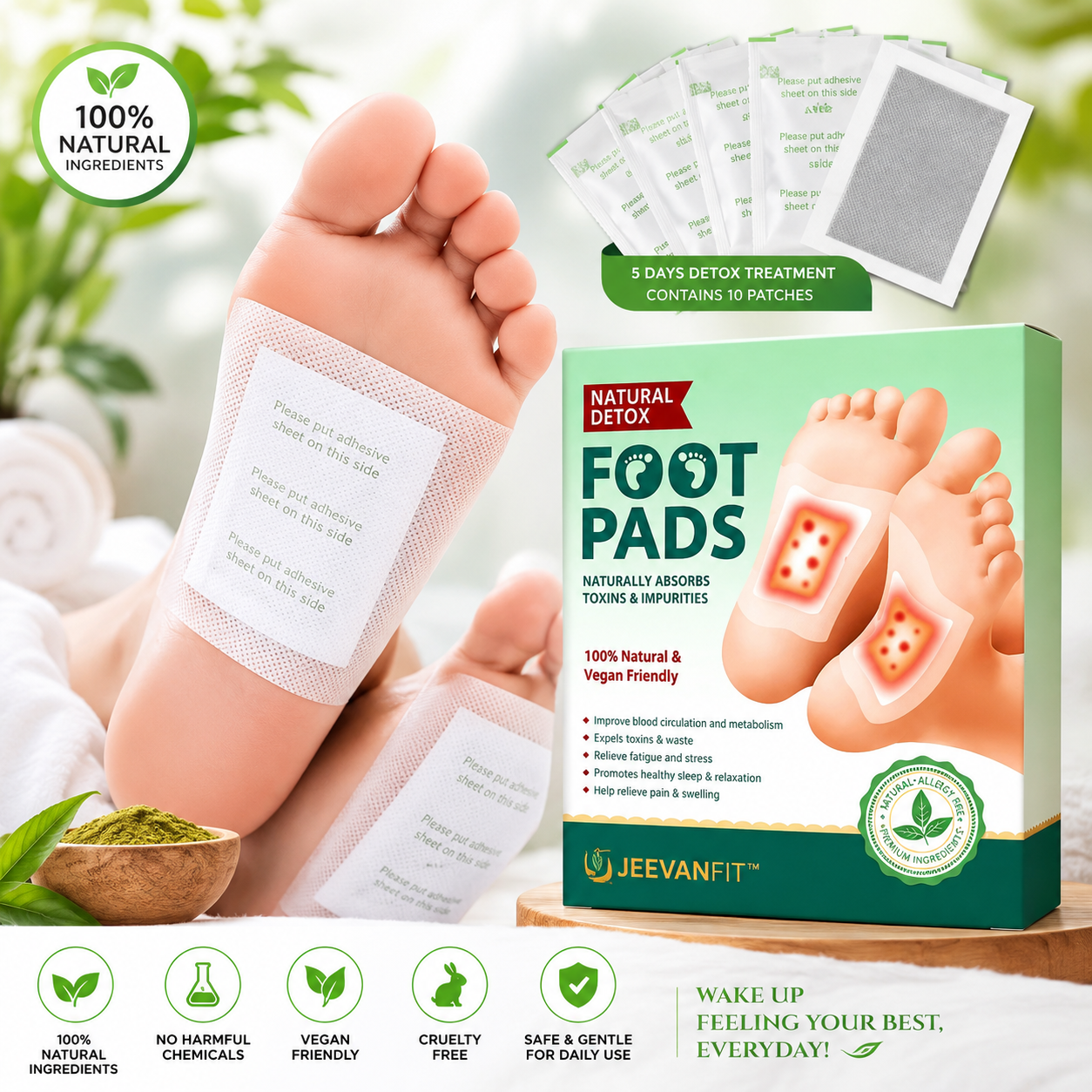 ZenSole™ Overnight Foot Renewal Patches | Buy 1 Get 1 Free