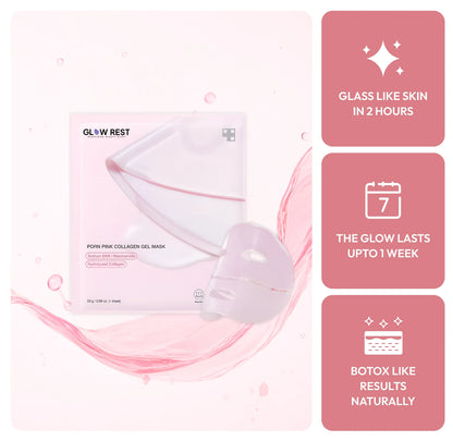 Glow Rest Salmon PDRN Pink Collagen Face Mask