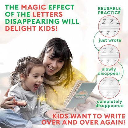 Sank magic practice copybook (4 book + 10 Refill+ 1 pen + 1 gripper)