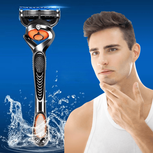 GlideX™ 5-Blade Razor | 48-Blade Shaving Kit for a Smooth Finish