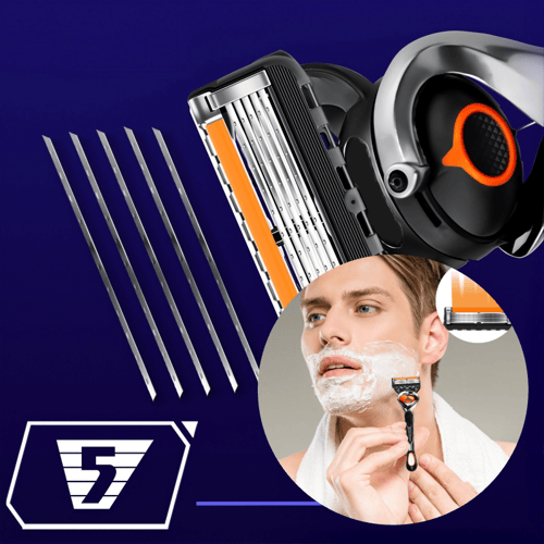 GlideX™ 5-Blade Razor | 48-Blade Shaving Kit for a Smooth Finish